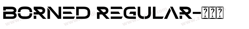 Borned Regular字体转换